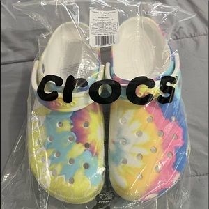 Crocs pastel tie die